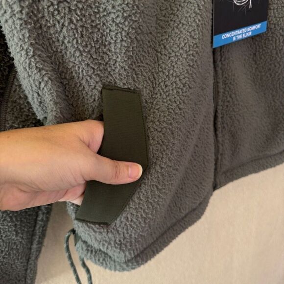 Kuhl Elixir Jacket Womens Size Small Moss Green Fleece Mixed Media Soft Full Zip - Picture 7 of 16